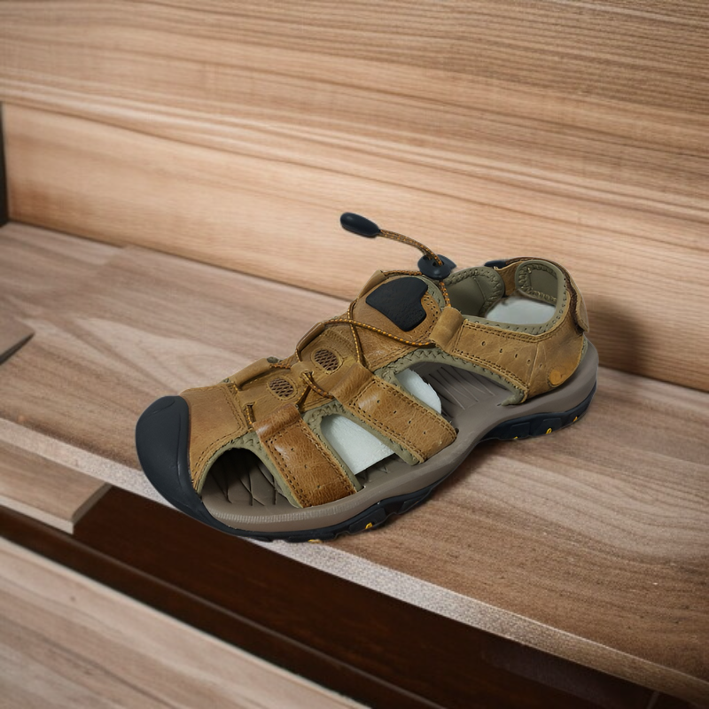 つま先付きサンダル