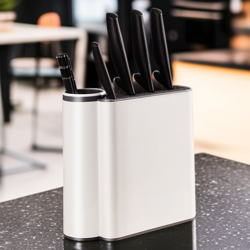 Soporte de cuchillos inteligente para cocina con esterilización UV