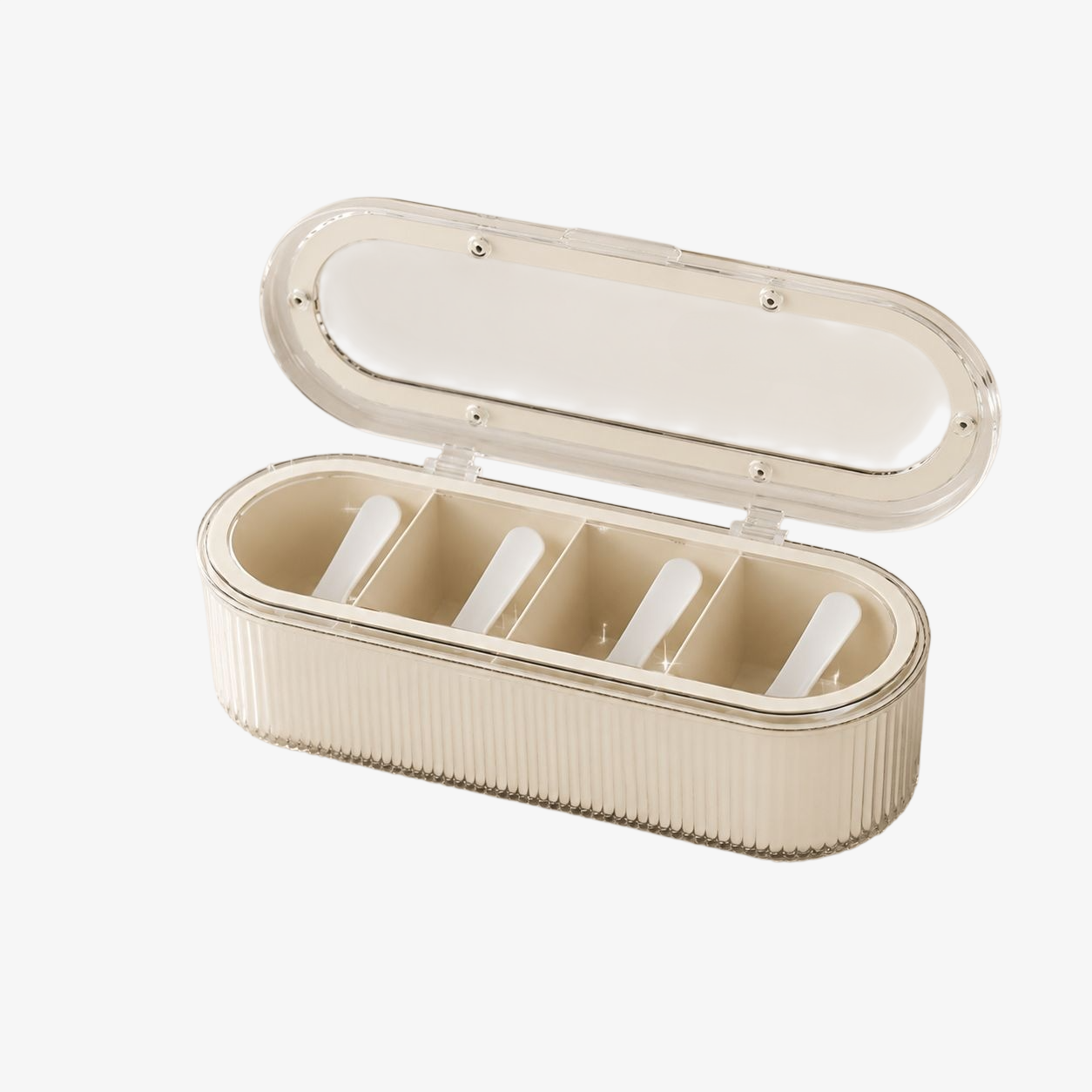 Transparente Make-up-Pinsel-Aufbewahrungsbox mit Deckel, staubdicht und hochwertig