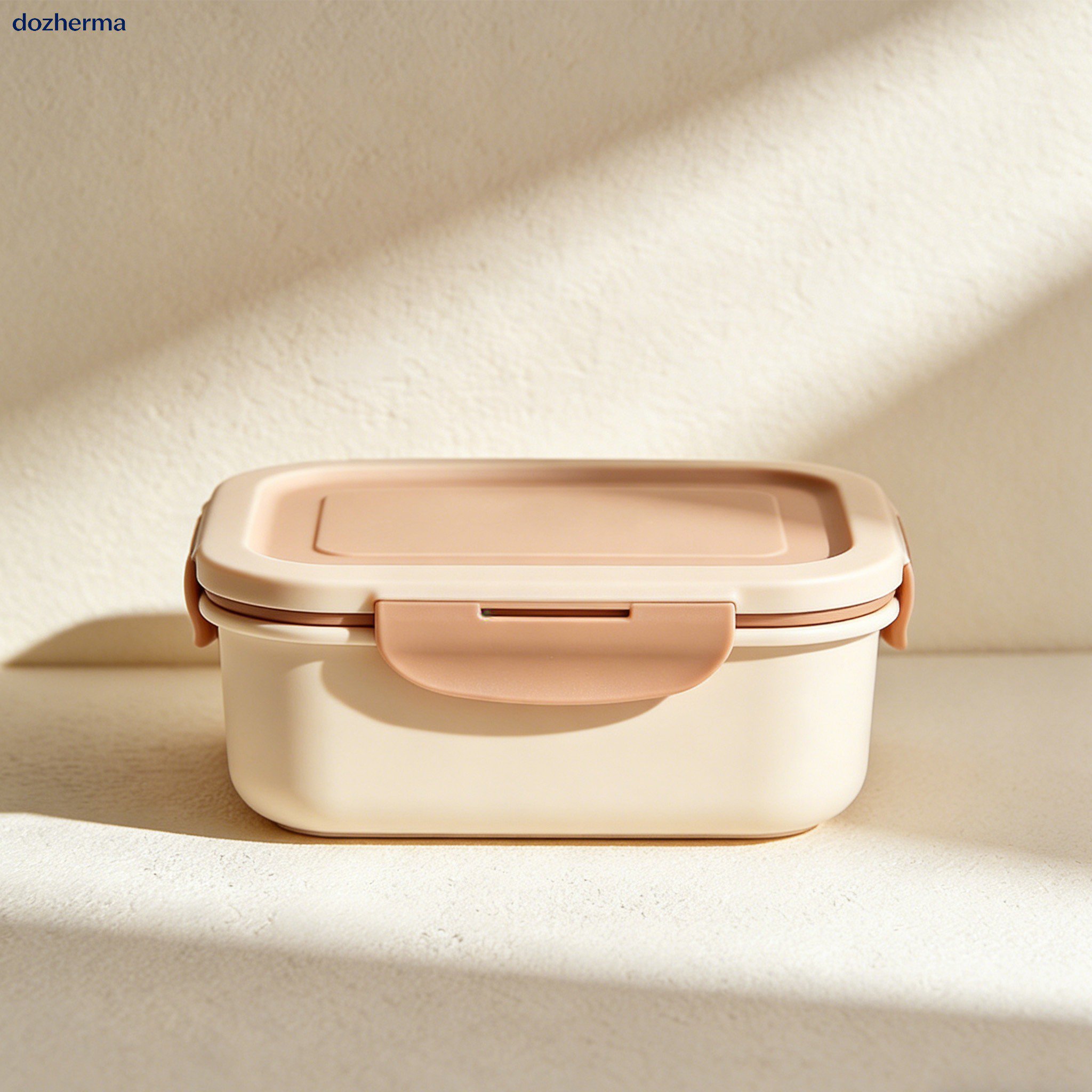 밀폐력이 우수한 보관용기 뚜껑 클로즈업