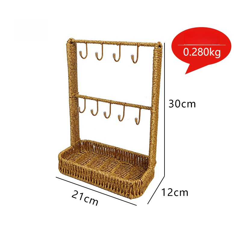 おしゃれなラタン風キー収納ラック