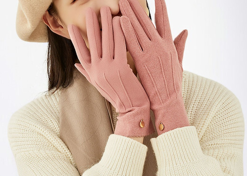 추운 날씨에 적합한 두꺼운 여성 보온 장갑