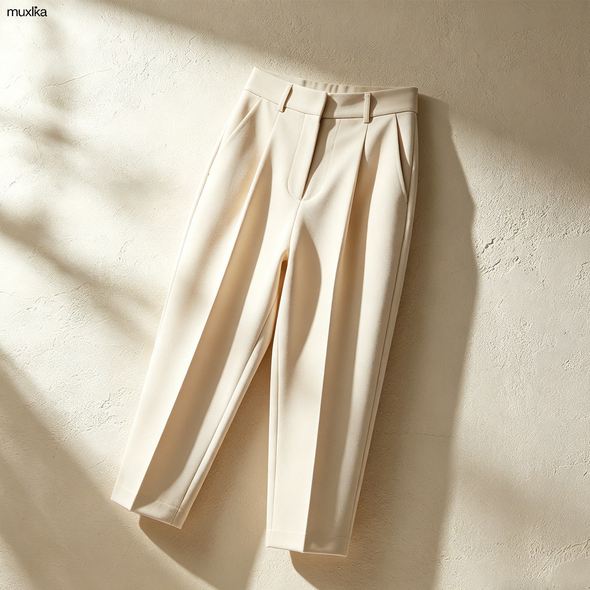 ワイドレッグパンツのサイドシルエット