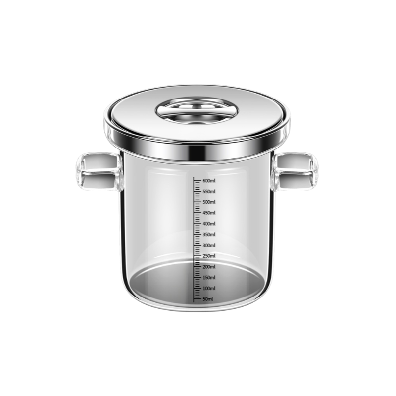 หม้อแก้วทนไฟขนาดเล็กสำหรับใช้ในบ้าน