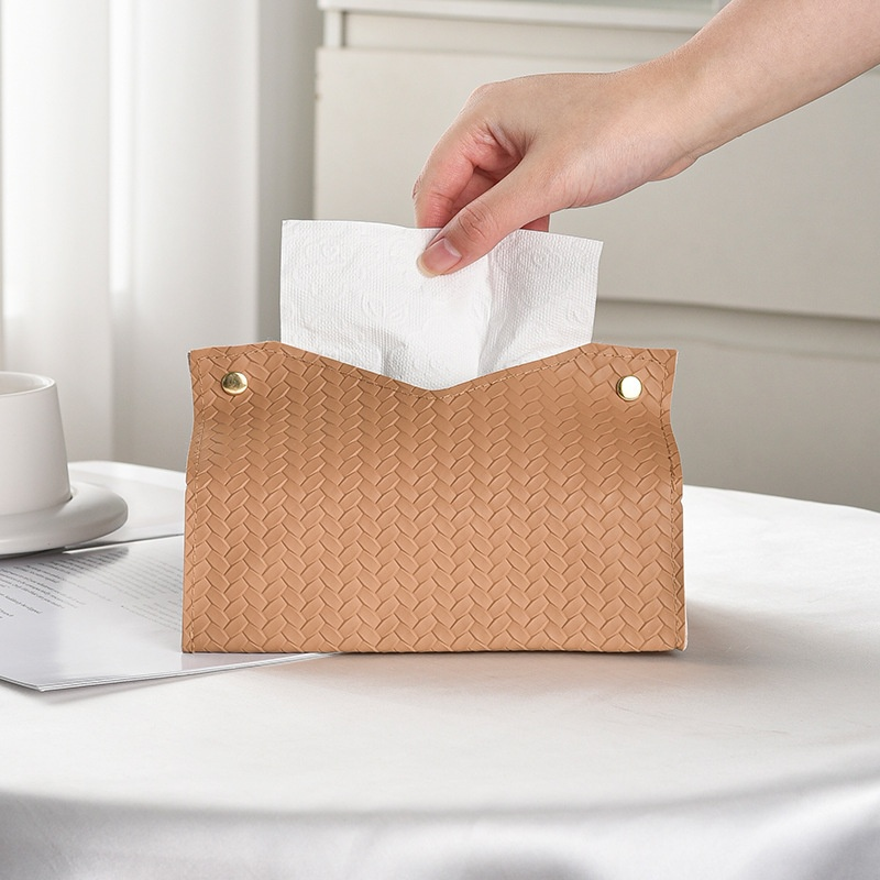 高級PUレザー ティッシュボックス リビング・テーブル用