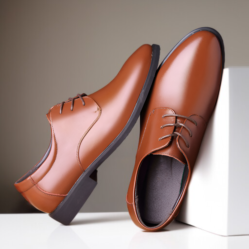 أحذية جلدية رجالية، أحذية كاجوال مقاومة للتآكل، أحذية رسمية للعمل