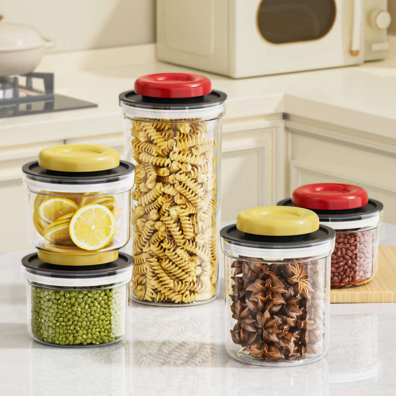 Vacuum pressed moisture-proof miscellaneous grain sealed jar