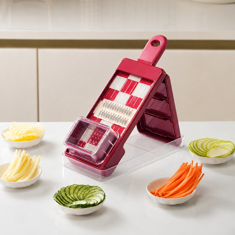 手を傷つけない多機能ポテトシュレッダー