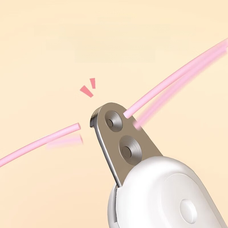 Cat nail clippers and file with light