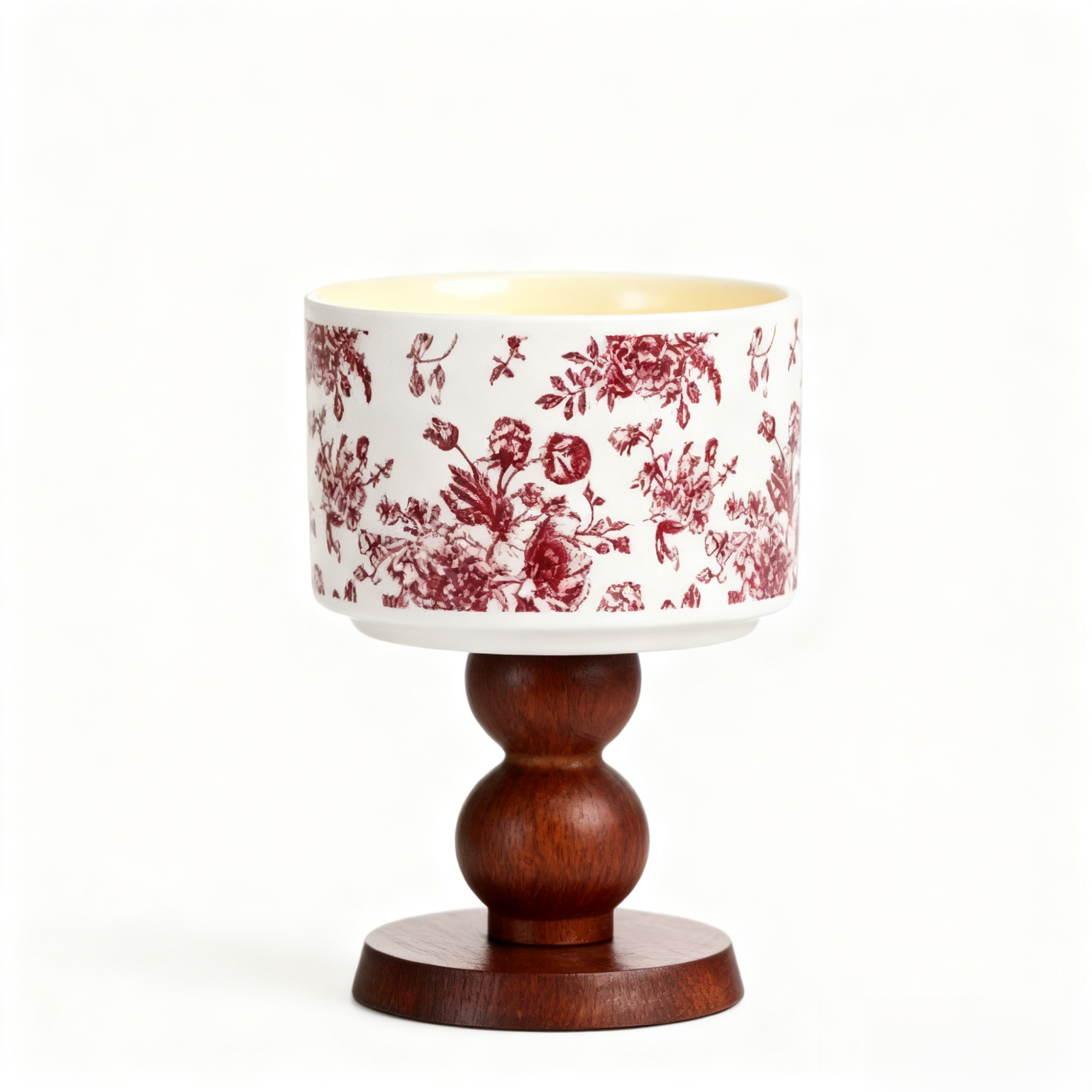 เทียนหอมพอร์ซเลนขี้ผึ้งถั่วเหลืองสีฟ้าและขาว