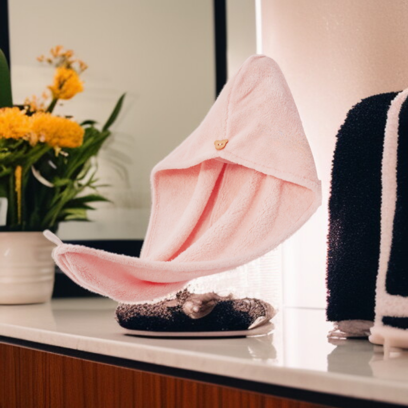 منشفة تجفيف الشعر فائقة الامتصاص