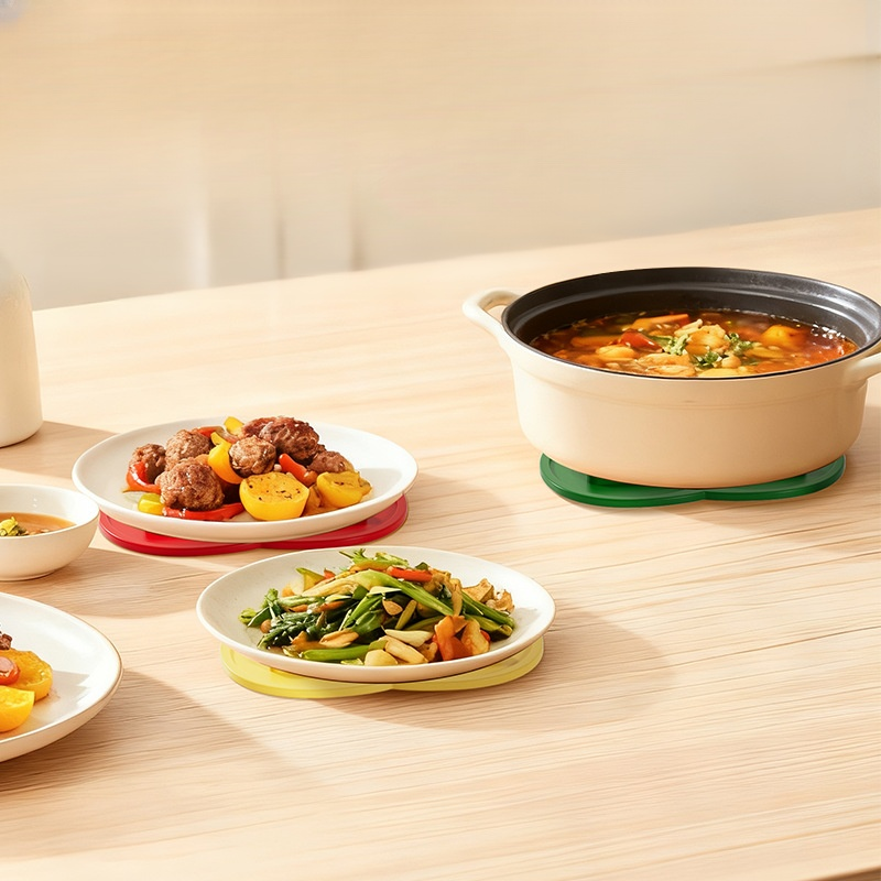 りんご柄の滑り止めマット