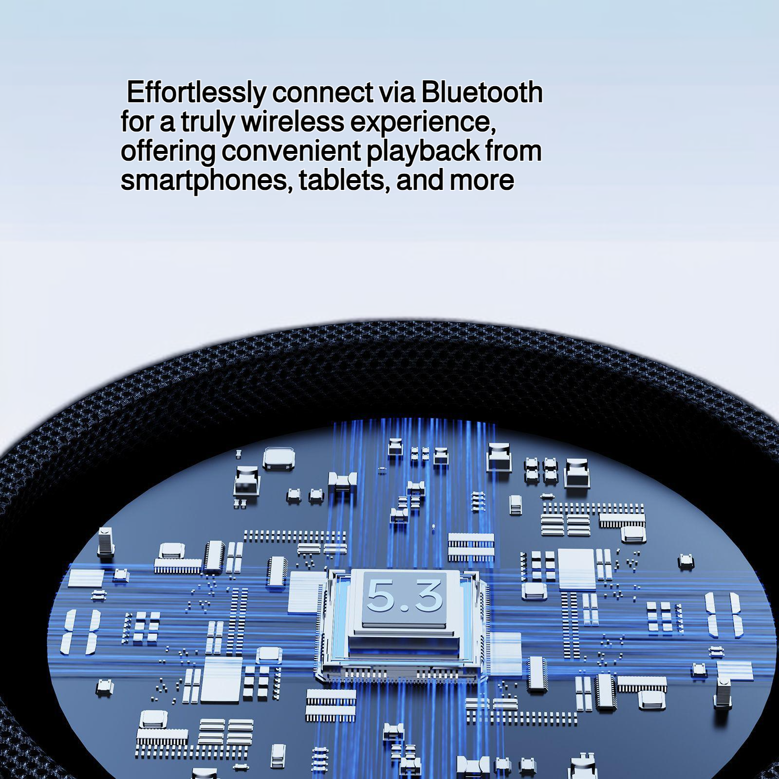 Bluetooth speaker, wireless speaker, deep subwoofer, high-quality sound for home and outdoor use, ca