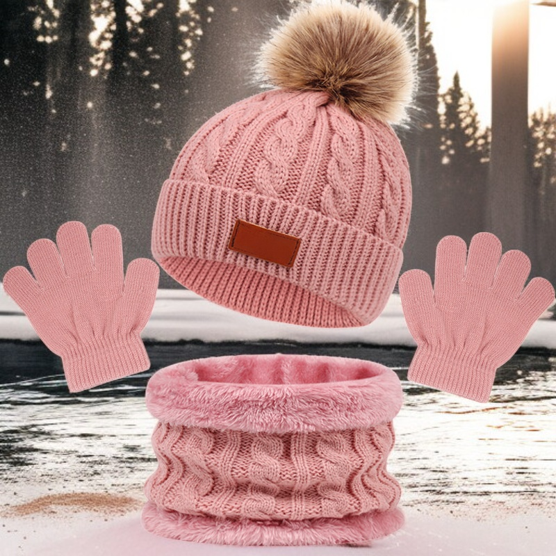 모자, 스카프, 장갑 3종 세트