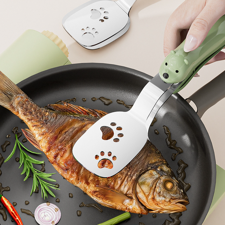 ステンレス製2-in-1食品用トング