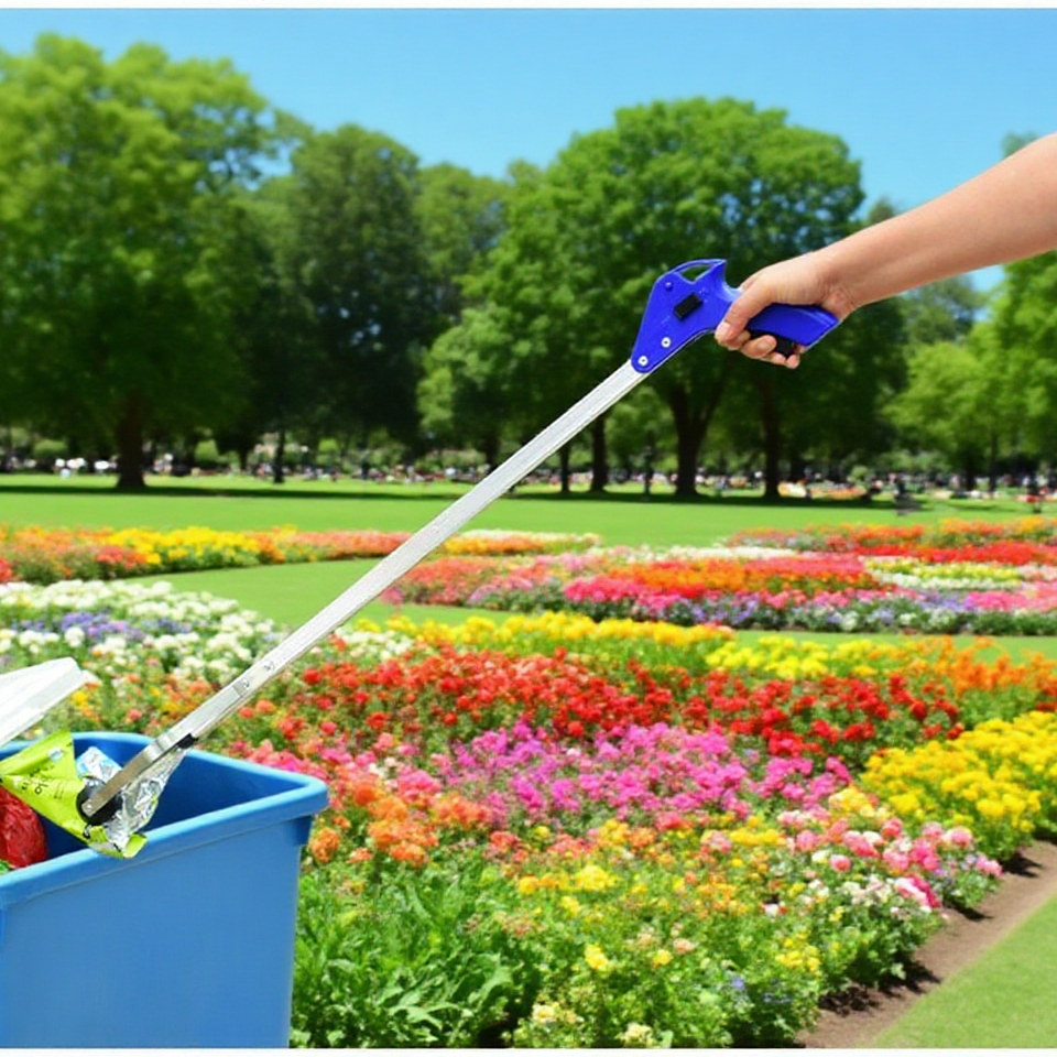 厚手アルミ合金製折りたたみ式ゴミ拾い器