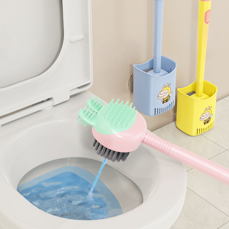 흡착식 액체 겸용 2 in 1 변기 브러쉬
