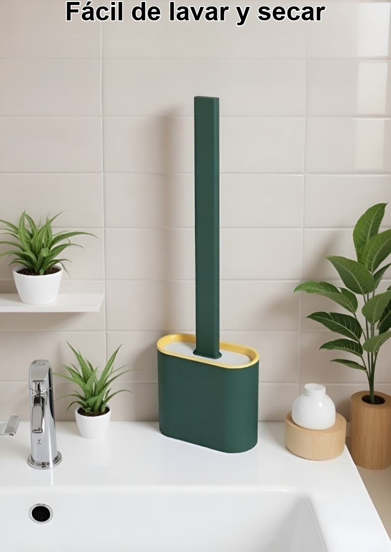 Cepillo de limpieza para inodoro con diseño ergonómico