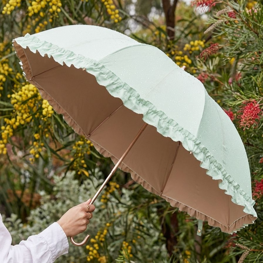 折りたたみ式ゴム製日傘のコンパクト収納