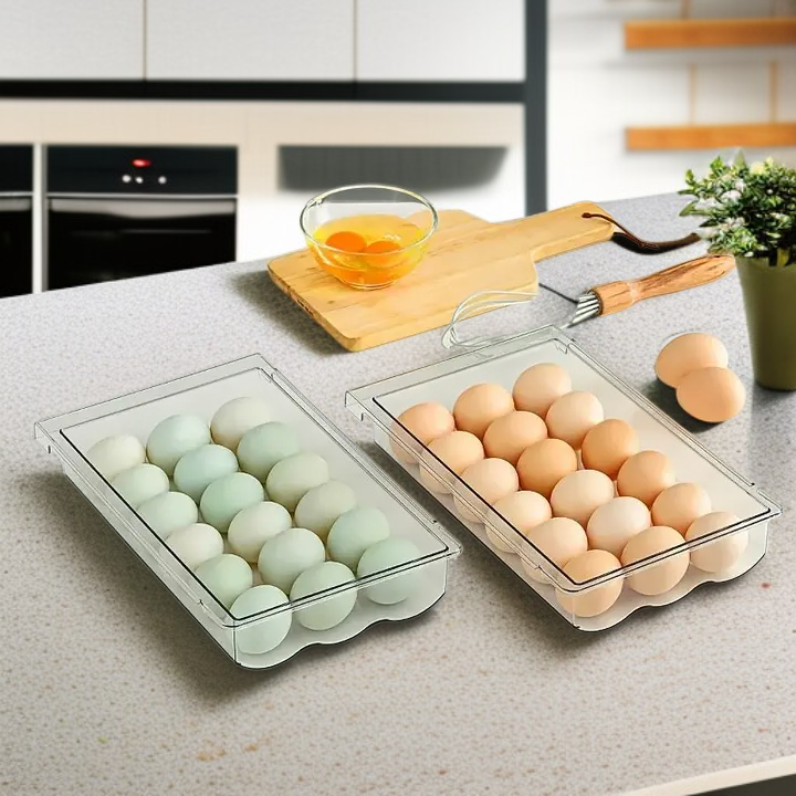 Refrigerator Drawer Egg Tray, Egg Storage Box, Kitchen Fresh Egg Rack