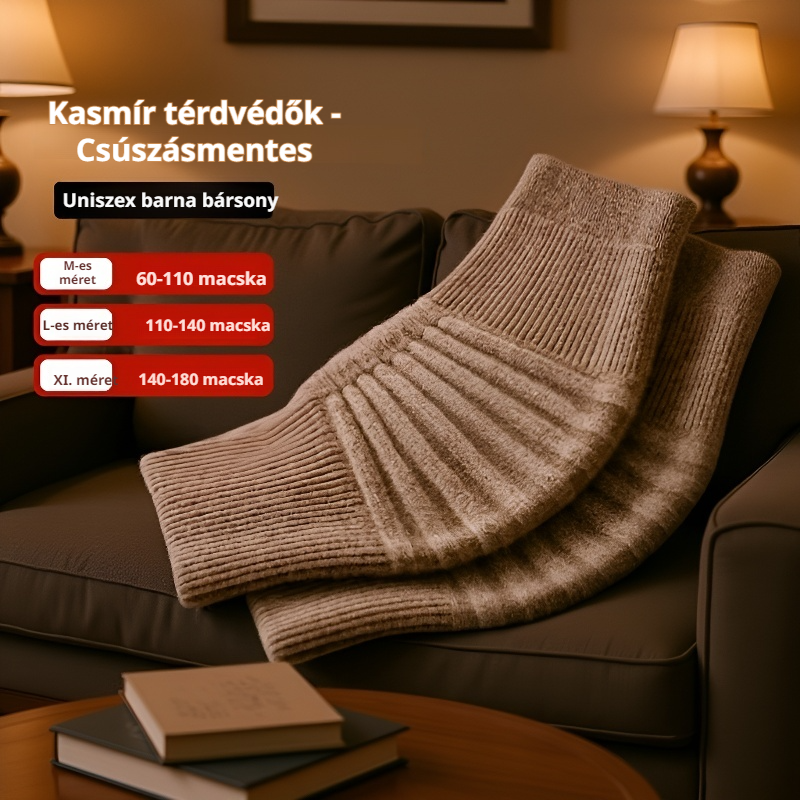 Téli gyapjú térdvédő melegítő