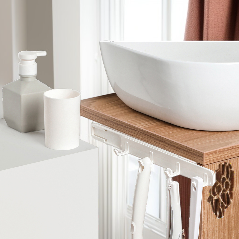 Creative Expandable Gap Hook, Drill-Free Installation, Multi-use for Kitchen/Bathroom