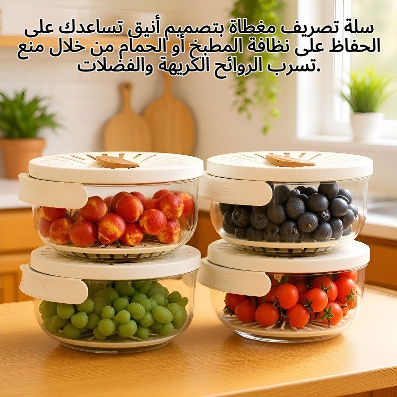 سلة تصريف مغطاة