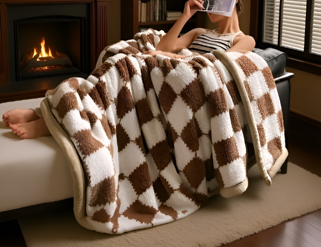 침실에 놓인 포근한 담요