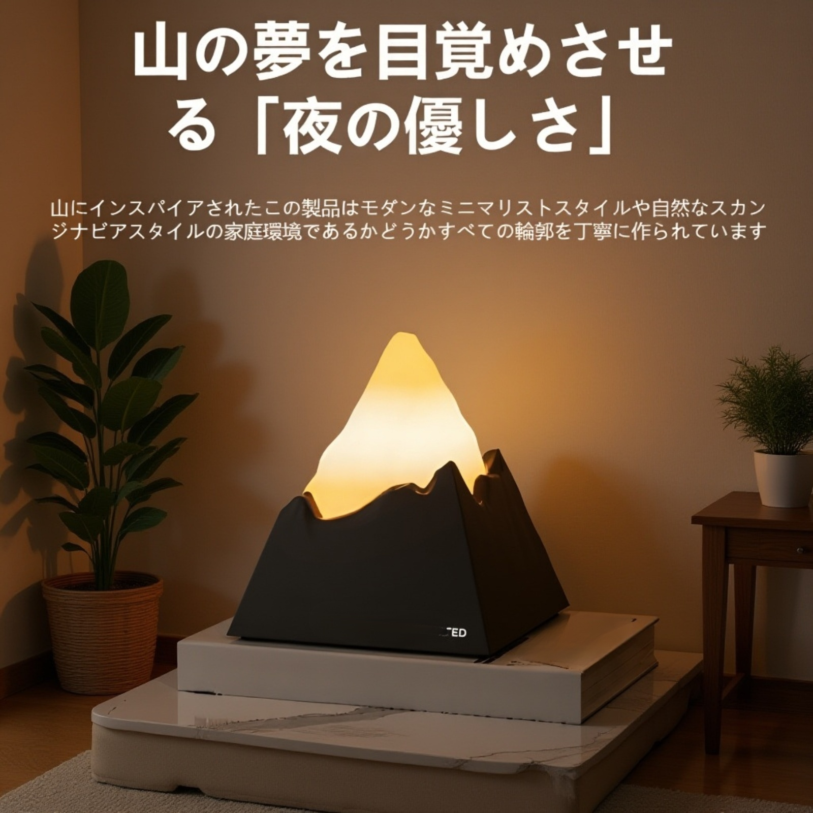 おしゃれなインテリアに馴染むアロマストーンランプ