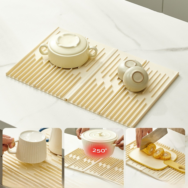 Silná silikonová odvodňovací podložka do kuchyně