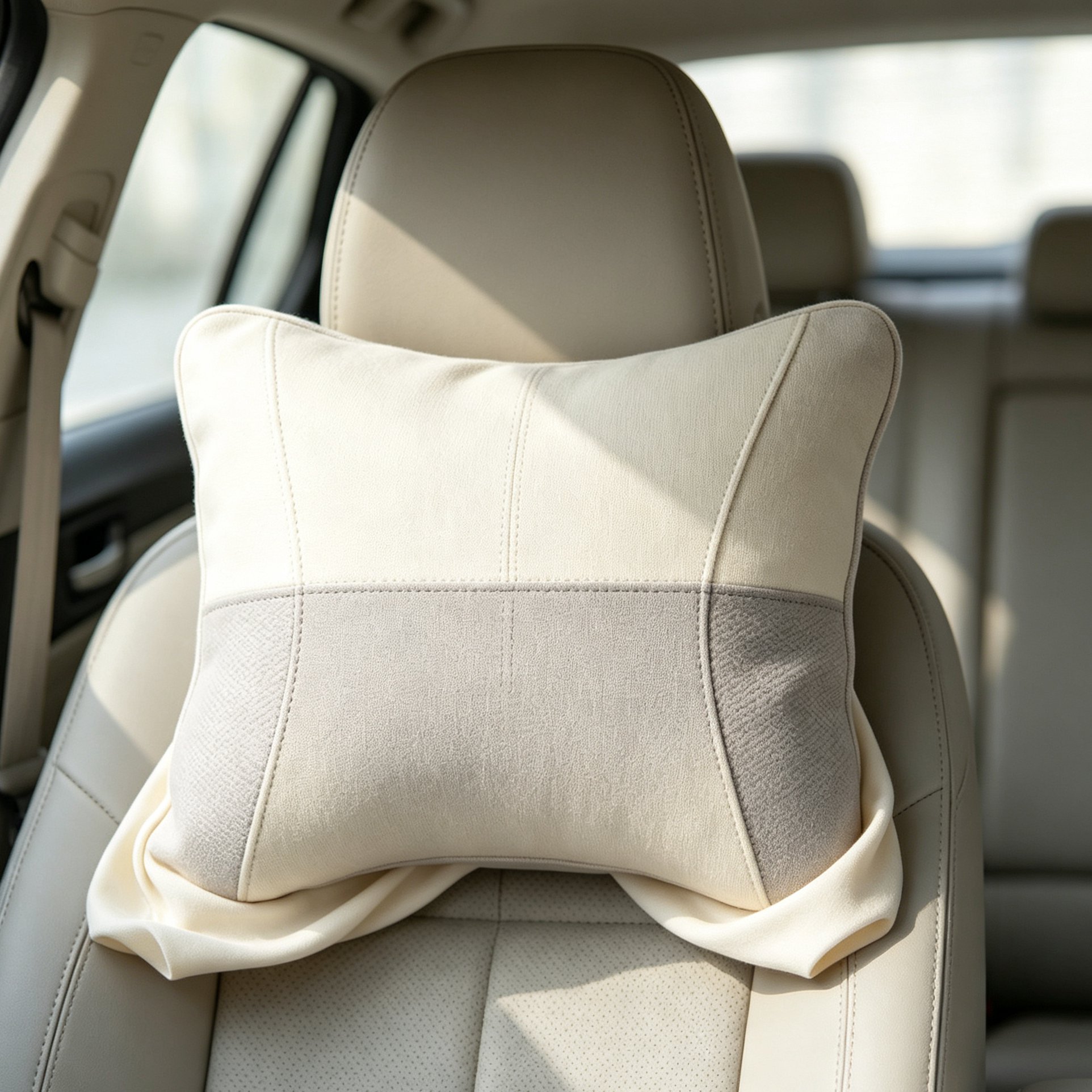 Ergonomic car headrest pillows for travel