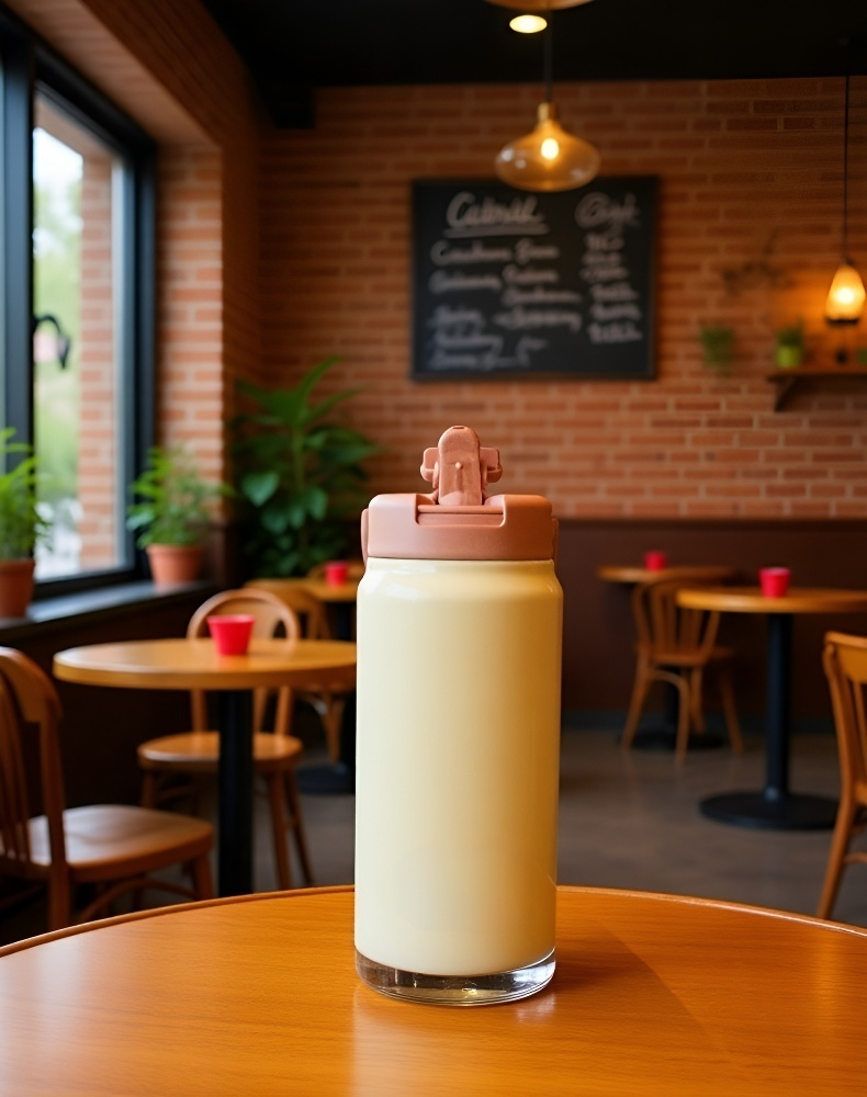 Termo portátil de acero inoxidable ideal para viajes