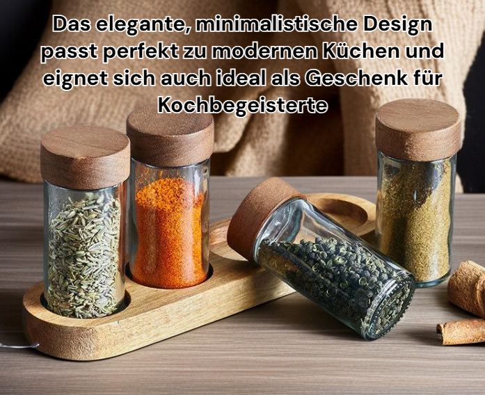 Elegantes Gewürzglas im japanischen Stil für die Küche