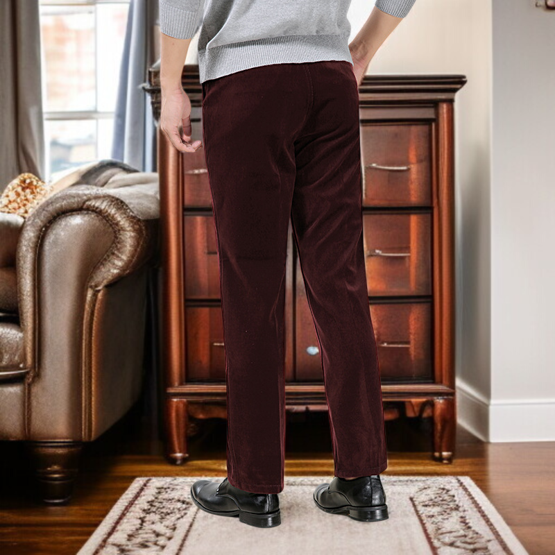 男性式中高年用ベルベット冬にベルベットを厚くしたカジュアルパンツのコーデュロイ男性パンツ