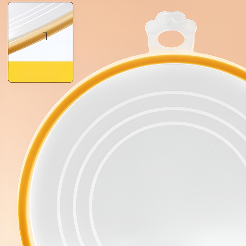 Household dustproof and leakproof silicone bowl lid