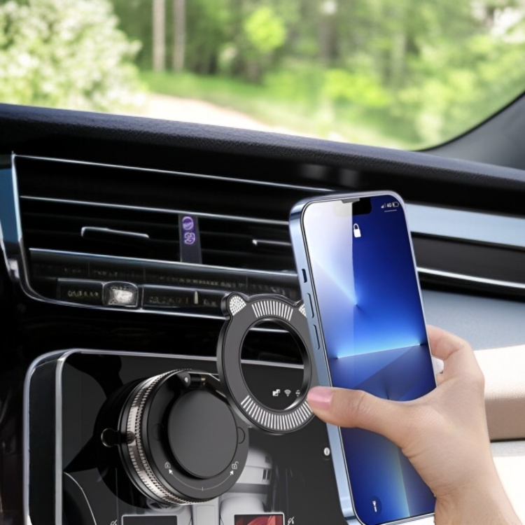 Black vacuum suction cup bracket for car navigation