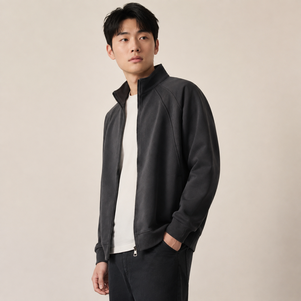 신상 남성 집업 스탠드넥 스포츠 맨투맨 자켓