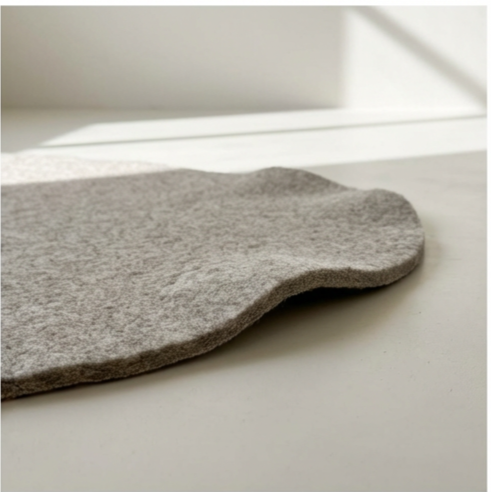 大きめサイズのウールフェルトマウスパッド