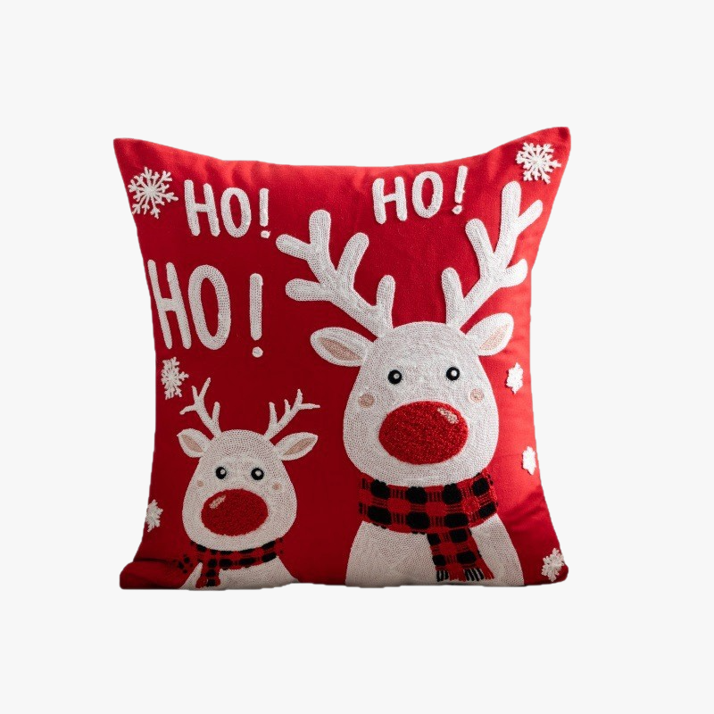 Funda de cojín de lujo para fiestas Decoración temática de Navidad