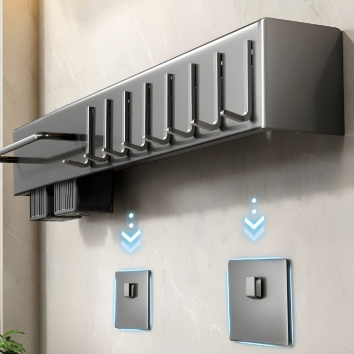 Fúrásmentes falra szerelhető szerszámtartó