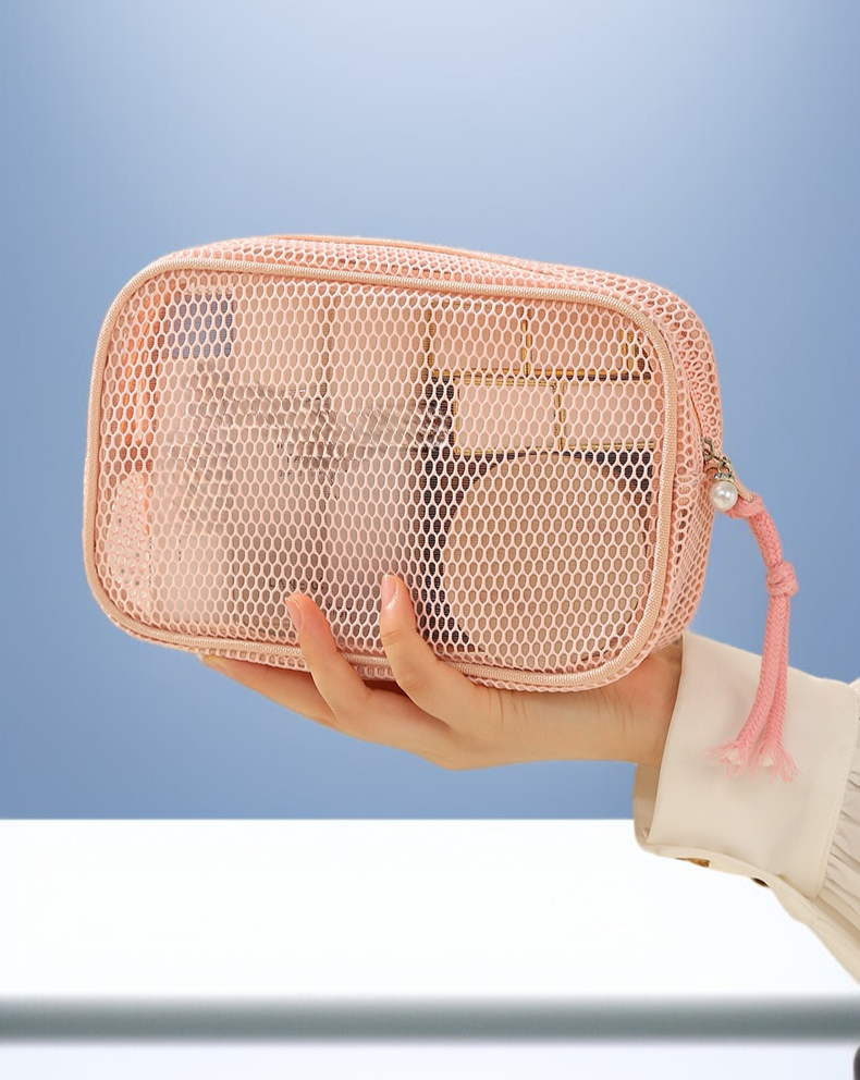 손잡이가 달린 휴대용 수납백 디자인