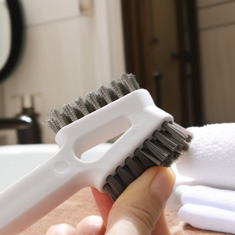 Dual-head kitchen cleaning brush for seafood