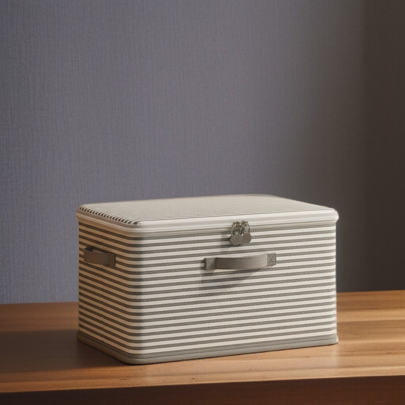Collapsible Storage Organizer with Combination Lock for Home