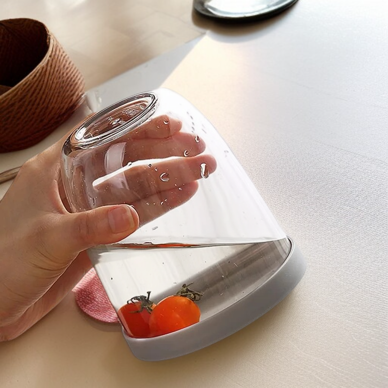 대용량 휴대용 밀폐 샐러드통 물빠짐 과일컵 피크닉 수납함 플라스틱