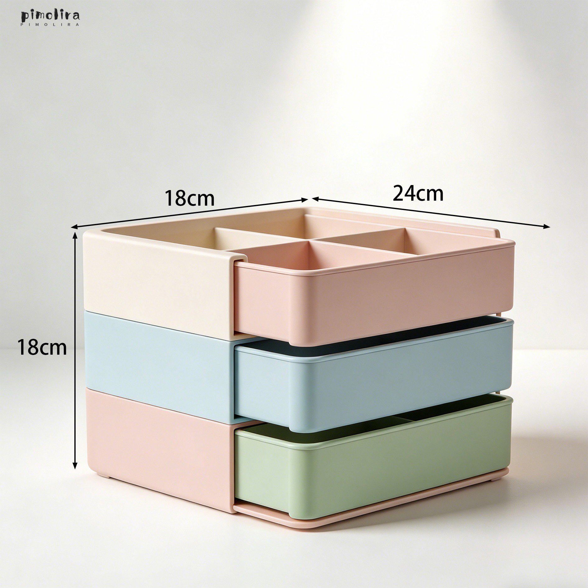 ตัวอย่างการใช้งานกล่องแบ่งช่องในลิ้นชัก