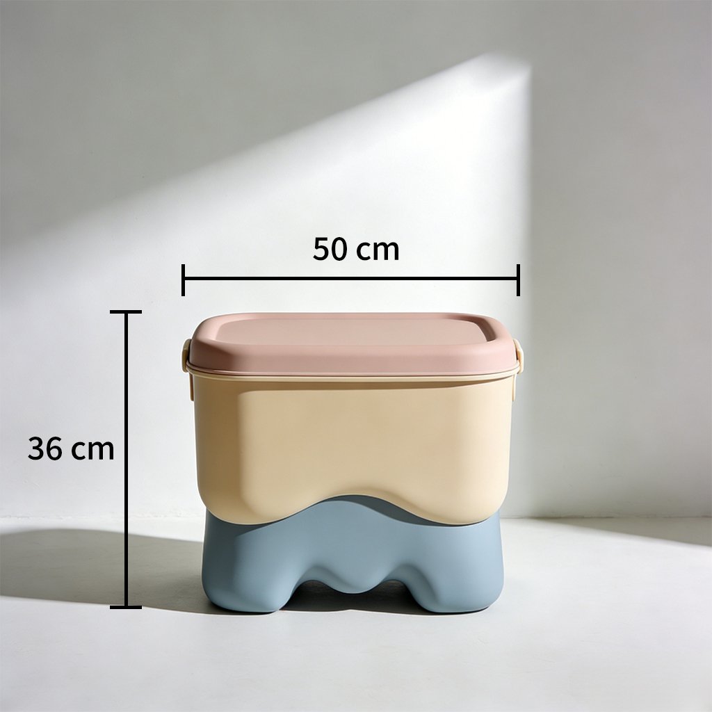 リビングで使える多機能収納スツール