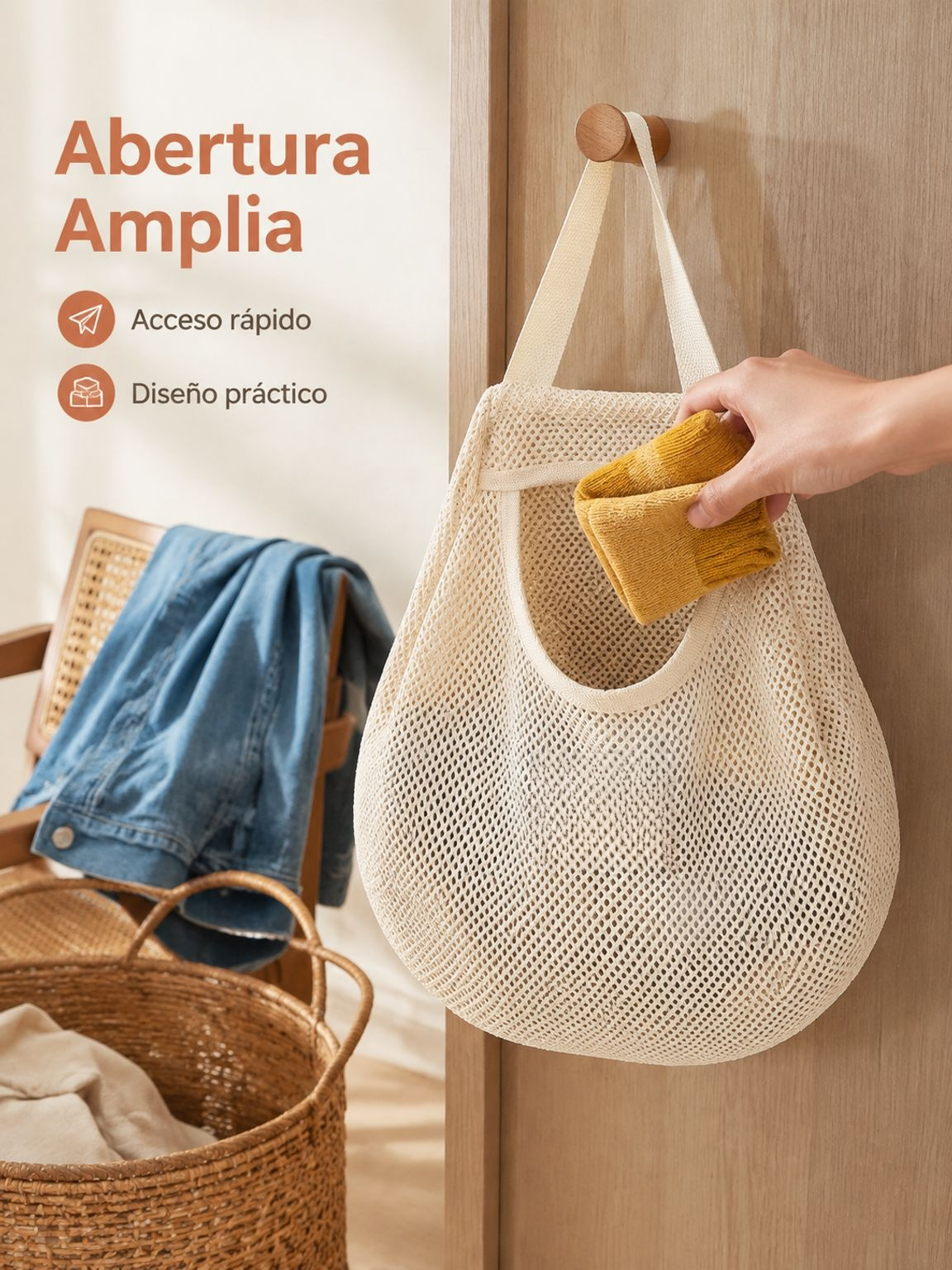 Bolsa colgante de almacenamiento para calcetines estilo japonés