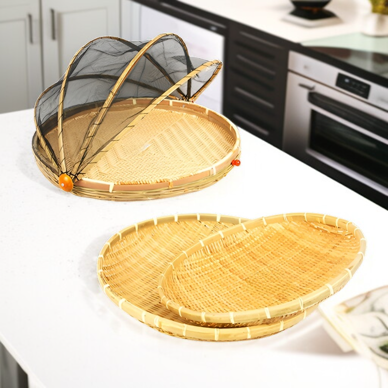 Bambus-Geflecht Trocknungskorb