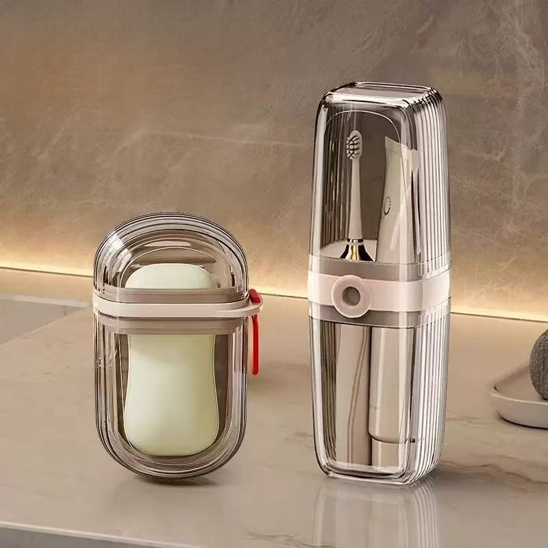 Caja portátil para cepillo de dientes y jabón