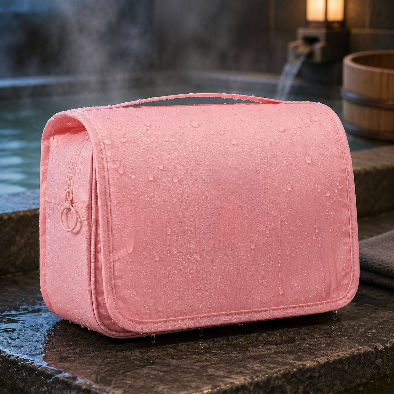 男性と女性用折りたたみ吊り下げトイレタリーバッグ